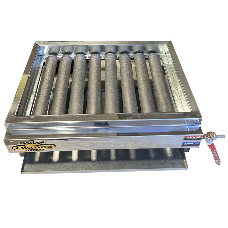 کباب پز آکماز مدل 8 شعله steel کباب پز آکماز مدل 8 شعله steel