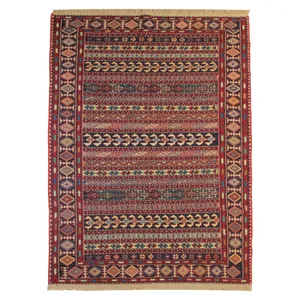 گلیم دستباف دو متری طرح سوزنی کد 629