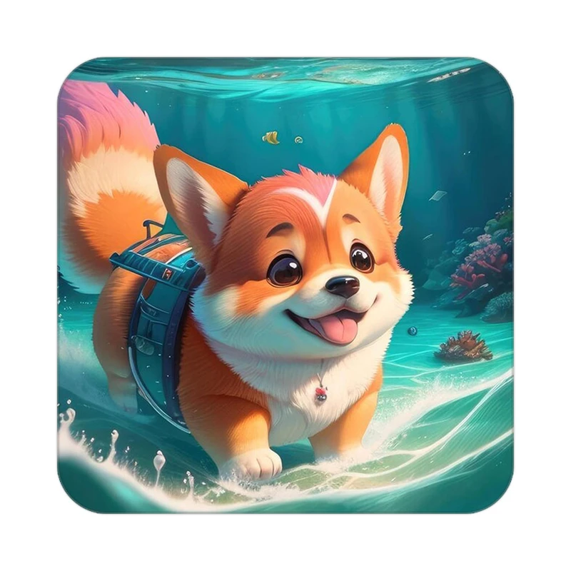 زیر لیوانی کاکتی طرح حیوانات کارتونی مدل mp28813