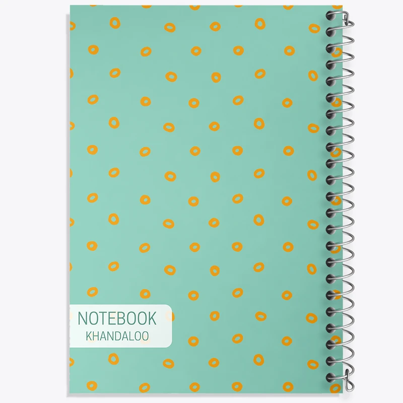 دفتر لیست خرید 50 برگ خندالو طرح پترن فانتزی کد N692