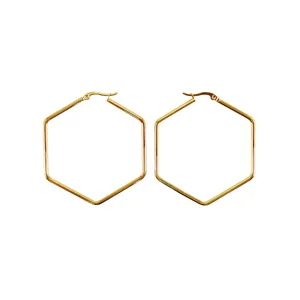 گوشواره دخترانه مدل 6 ضلعی کد G1080