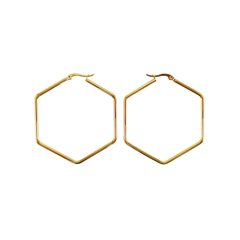 گوشواره دخترانه مدل 6 ضلعی کد G1080