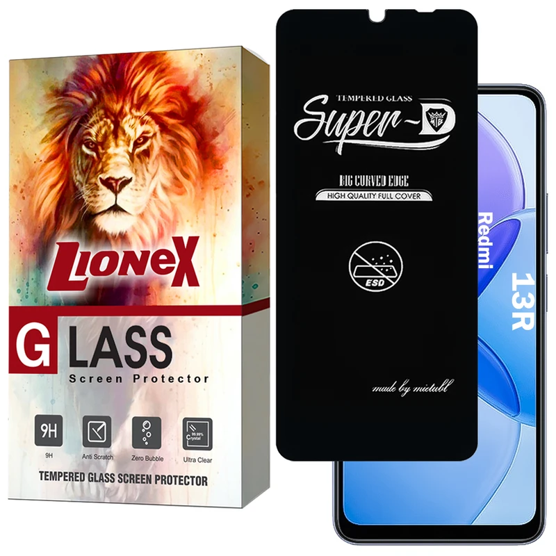 محافظ صفحه نمایش لایونکس مدل SUPERDNL مناسب برای گوشی موبایل شیائومی Redmi 13R