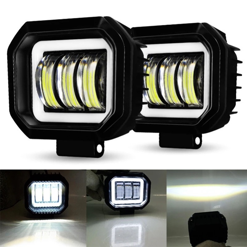 پرژکتور خودرو طرح تایگر مدل 3-LED بسته دو عددی