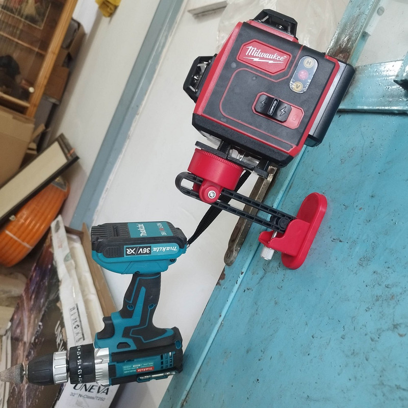 تراز لیزری  مدل  SPY809-16 -360-tq120 به همراه پایه