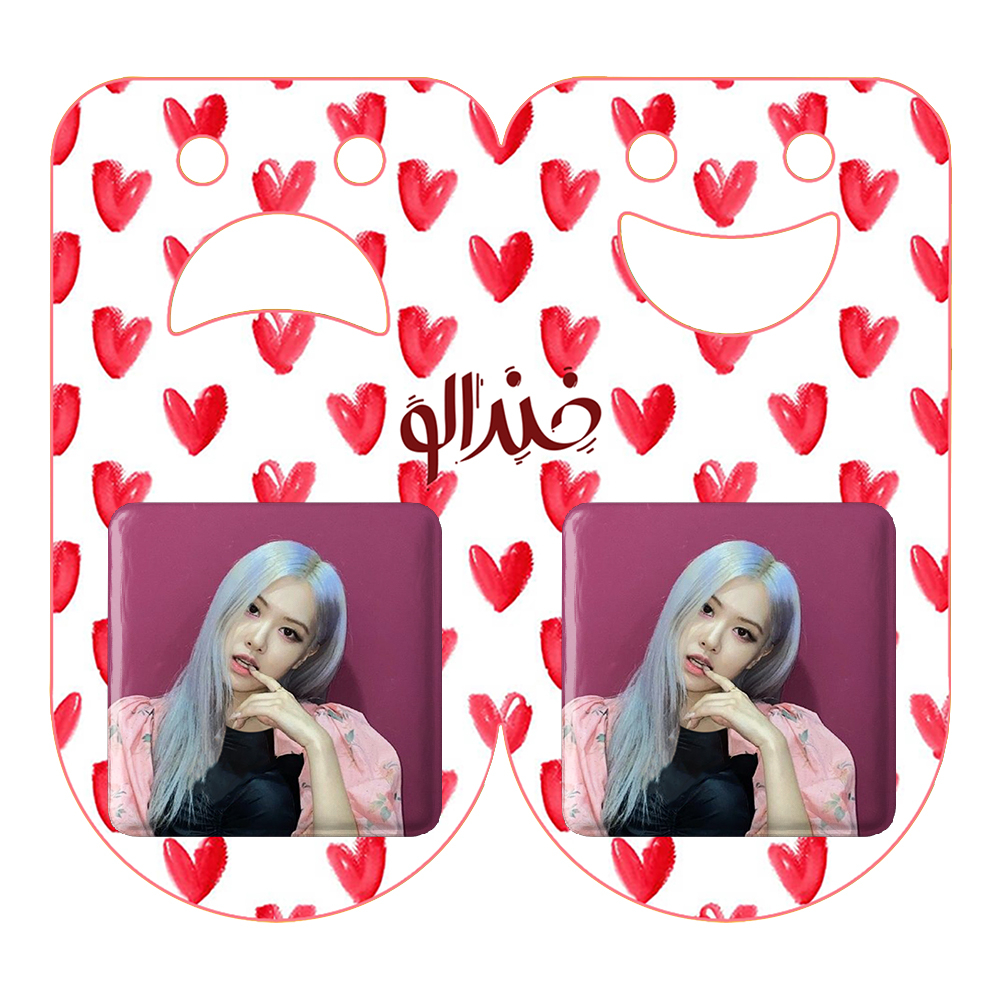 پیکسل خندالو مدل رزی بلک پینک کد 14363 به همراه مگنت