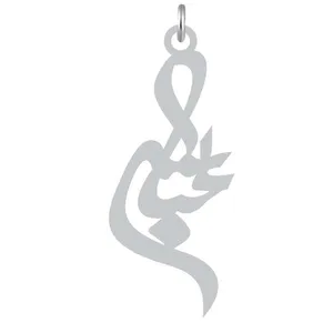 آویز گردنبند نقره کرابو طرح عباس مدل Kn2-756