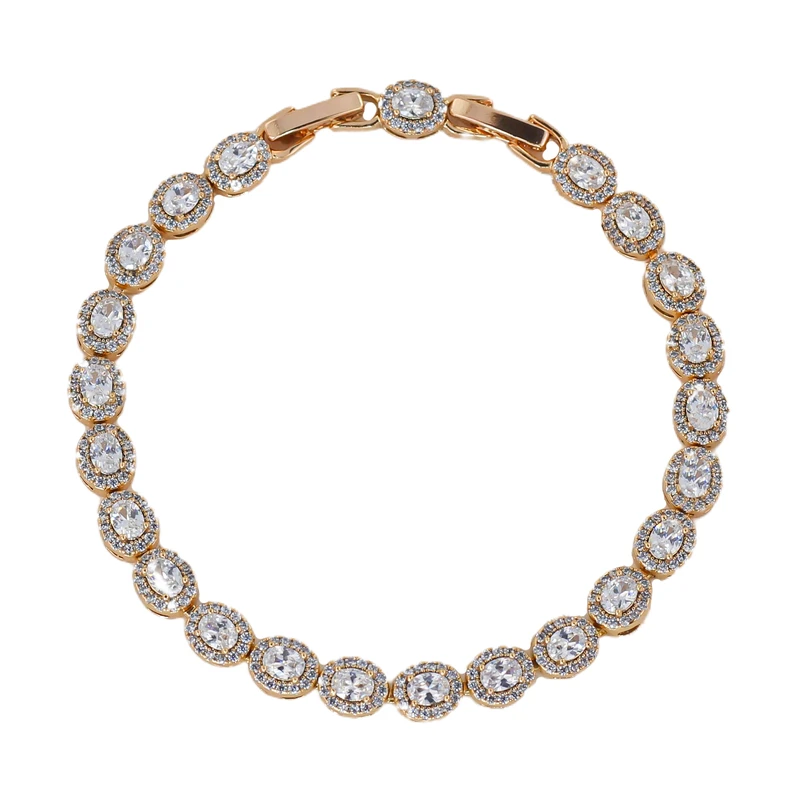 دستبند زنجیری زنانه ژوپینگ مدل جواهری کد AAD721