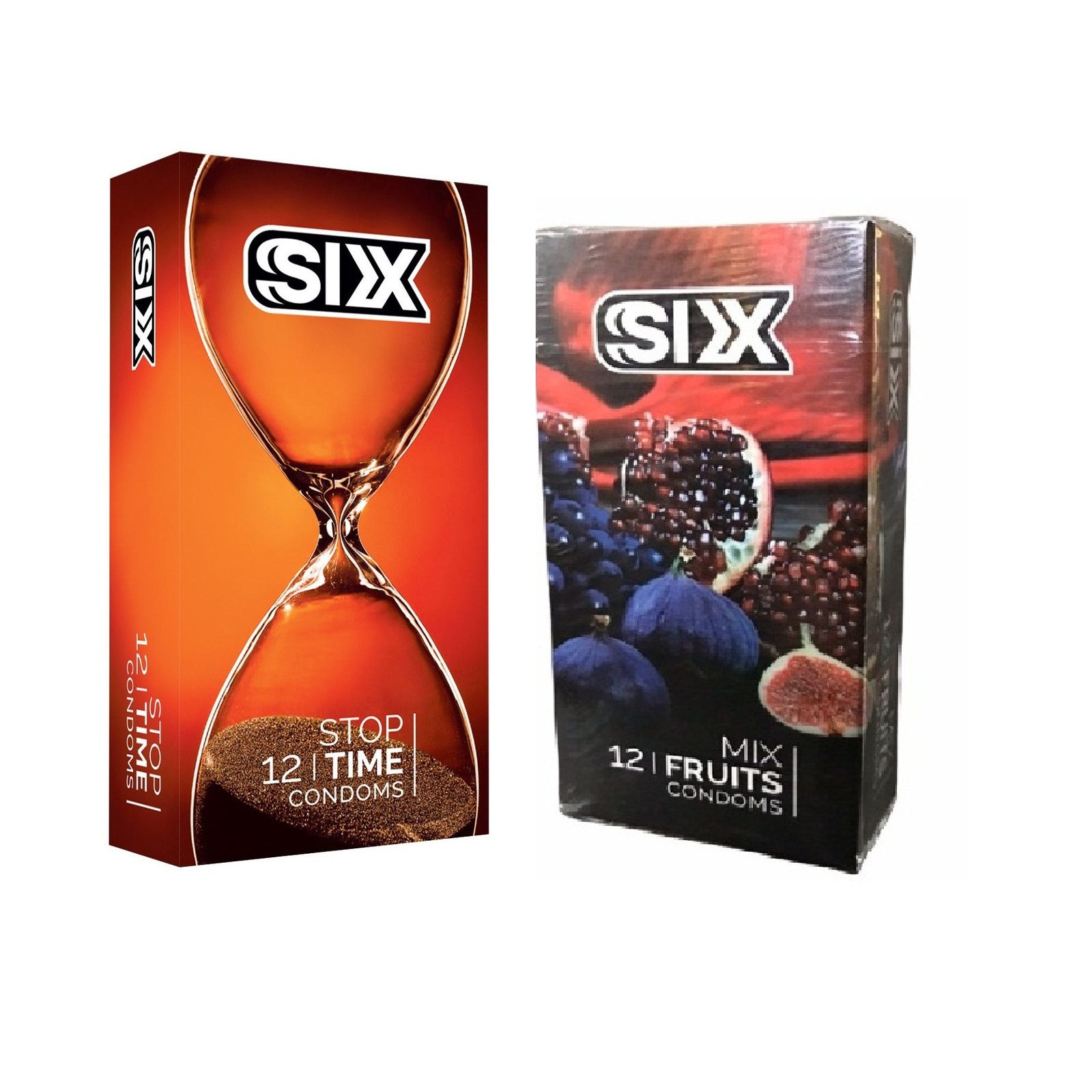 کاندوم سیکس مدل Stop Time بسته 12 عددی به همراه کاندوم سیکس مدل Mix Fruits بسته 12 عددی -  - 2