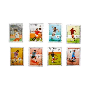  تمبر یادگاری طرح ورزشی مدل فوتبال کد var-902 مجموعه 8 عددی