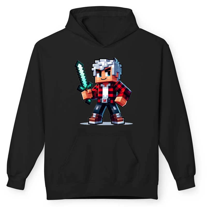 هودی مردانه پاد آفرین مدل گیم ماینکرفت minecraft game کد g-135