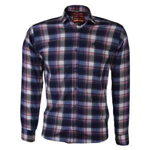 پیراهن آستین بلند مردانه مدل چهار خانه M23