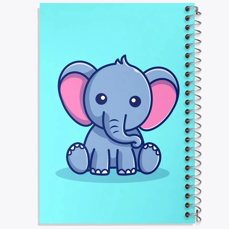 دفتر نت موسیقی 50 برگ خندالو مدل حیوانات بامزه فیل کد 29634