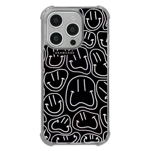 AKAM AMCWTA15PRO-HAPPY FACE4 Cover For Apple iPhone 15 Pro