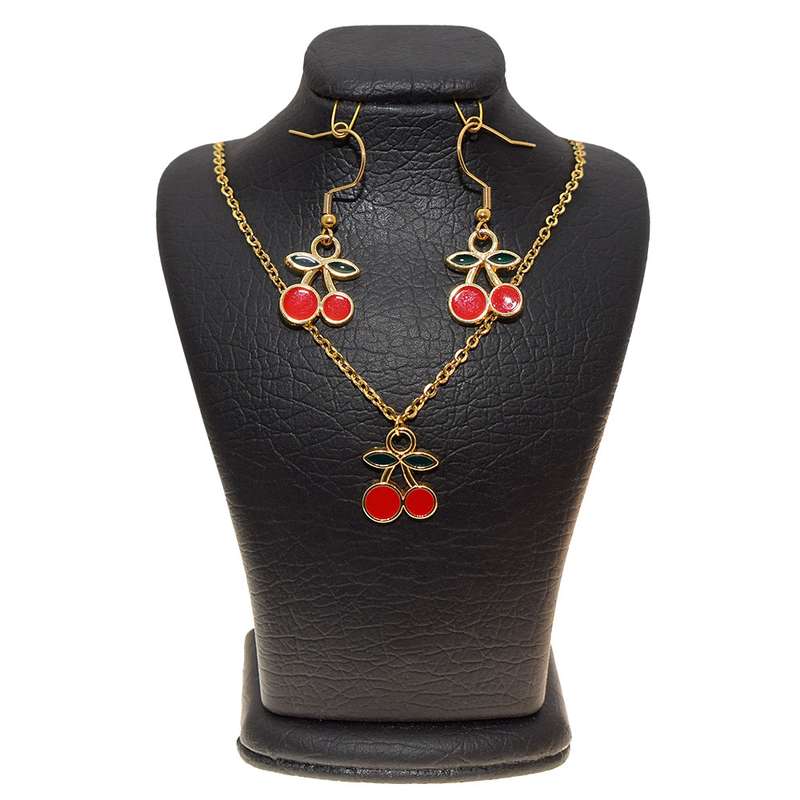 نیم ست دخترانه دلنار گالری مدل آلبالو فانتزی