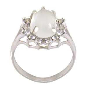  انگشتر نقره زنانه بازرگانی میلادی کد AW-029