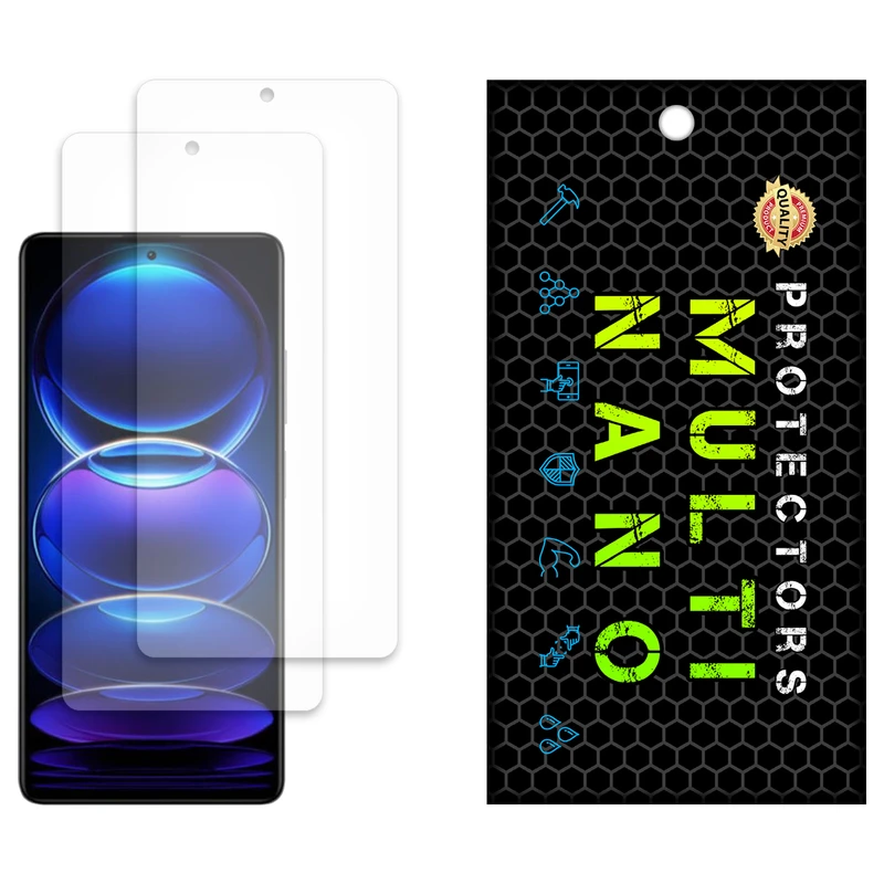 محافظ صفحه نمایش مات مولتی نانو مدل X-S2M مناسب برای گوشی موبایل شیائومی Redmi Note 12 Pro بسته دو عددی