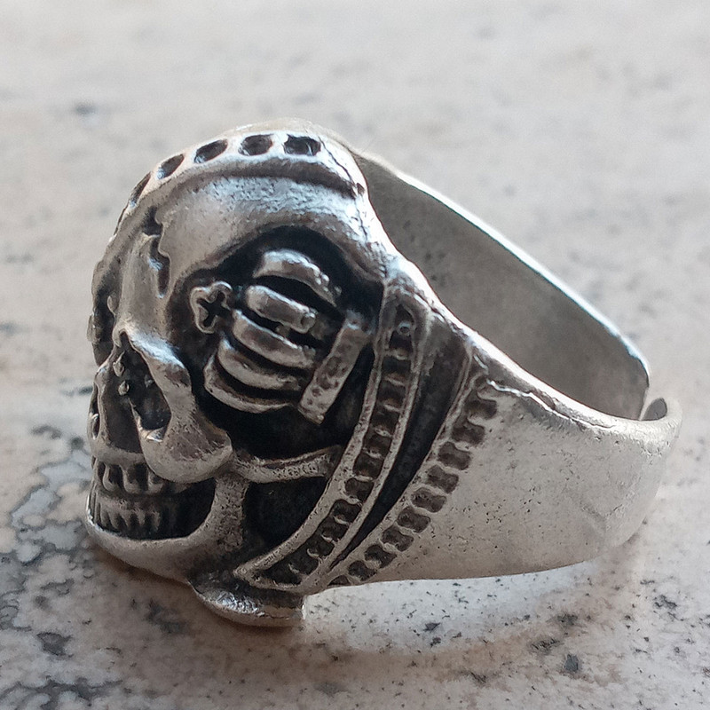 انگشتر مردانه مدل جمجمه کد ES-CE2