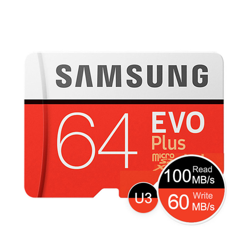 کارت حافظه microSDXC مدل Evo Plus کلاس 10 استاندارد UHS-I U3 سرعت 100MBps ظرفیت 64گیگابایت به همراه آداپتور SD