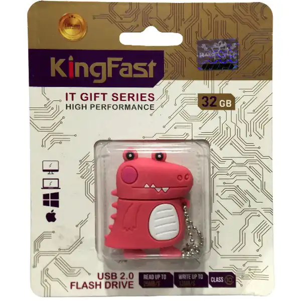 فلش مموری کینگ فست مدل Dinosaur LI-12 ظرفیت 32 گیگابایت