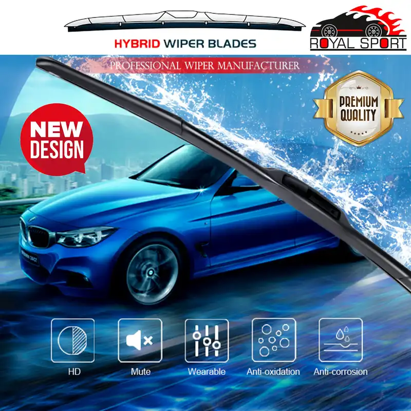 تیغه برف پاککن رویال اسپرت مدل HYBRID PLUS مناسب برای لیفان X50 بسته 2 عددی