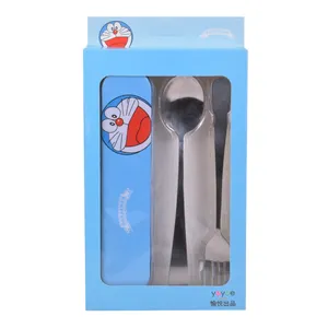 ست قاشق چنگال کودک مدل Doraemon