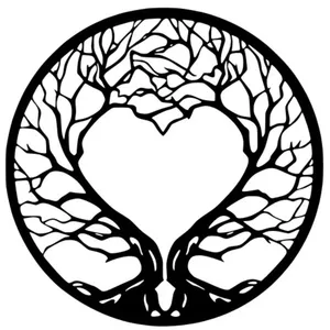 دیوارکوب مدل درخت طرح قلب