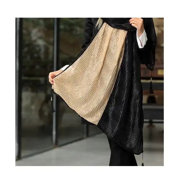 شال زنانه مدل پلیسه براق 202