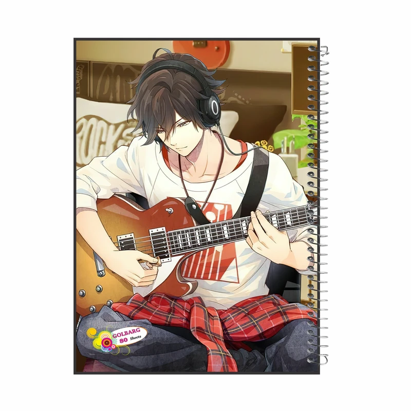 دفتر مشق 80 برگ گلبرگ طرح انیمه پسرانه کد 994