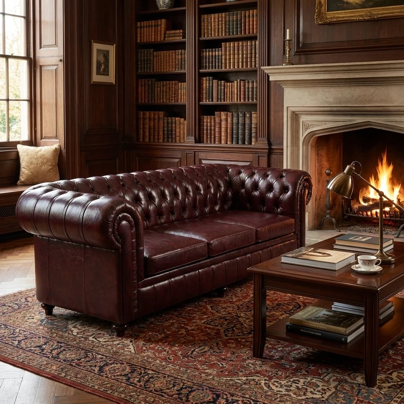 مبل سه نفره مدل چستر فیلد کد F 503