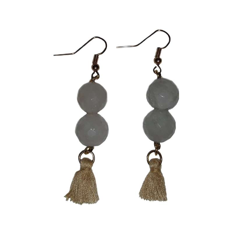 گوشواره دخترانه مدل دو سنگ گوشواره دخترانه مدل دو سنگ