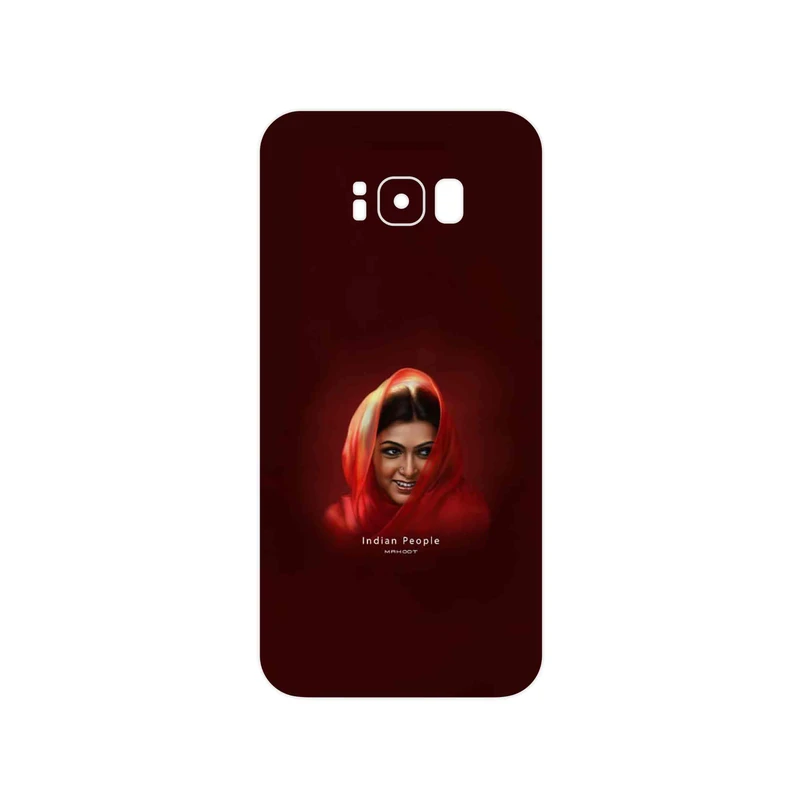 برچسب پوششی ماهوت مدل Portrait of an Indian Woman مناسب برای گوشی موبایل سامسونگ Galaxy S8 Plus