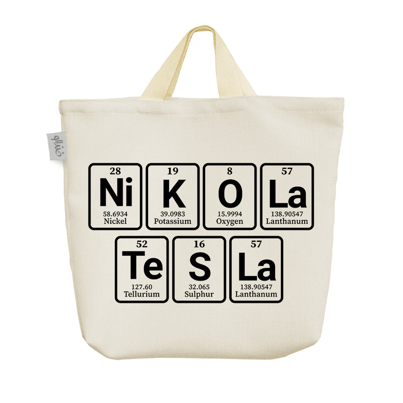 ساک خرید خندالو مدل نیکولا تسلا Nikola Tesla کد 3510