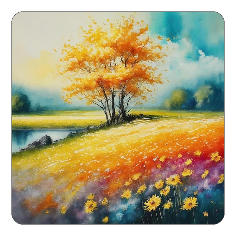 مگنت کاکتی طرح نقاشی رنگ روغن مدل mp70047