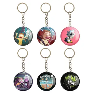جاکلیدی خندالو مدل انیمیشن ریک و مورتی Rick and Morty کد 1700B مجموعه 6 عددی