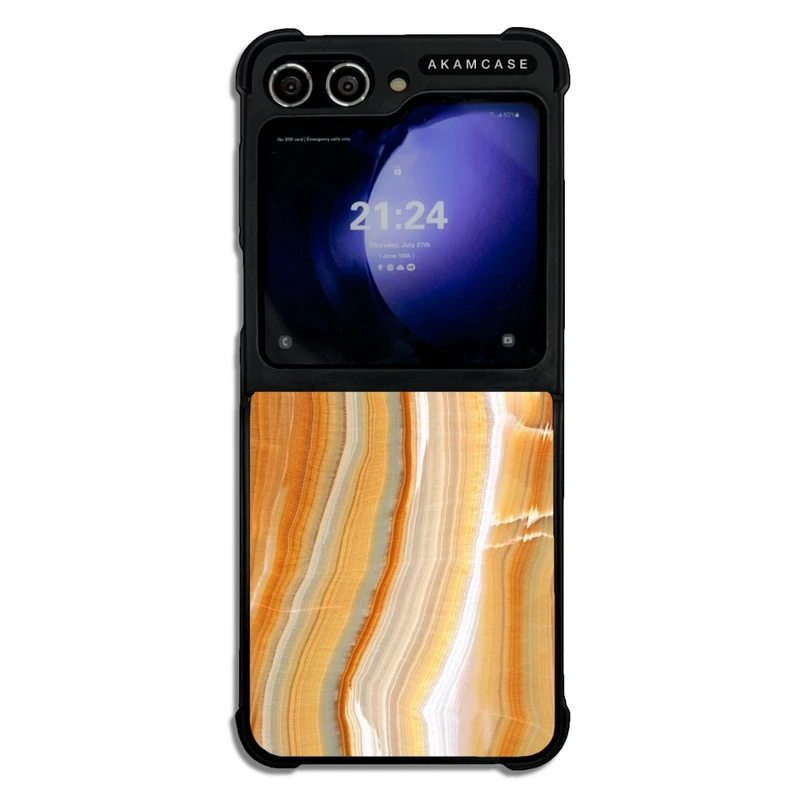 کاور آکام مدل AMCWSGZFLIP5-MARBEL13 مناسب برای گوشی موبایل سامسونگ Galaxy Z Flip 5
