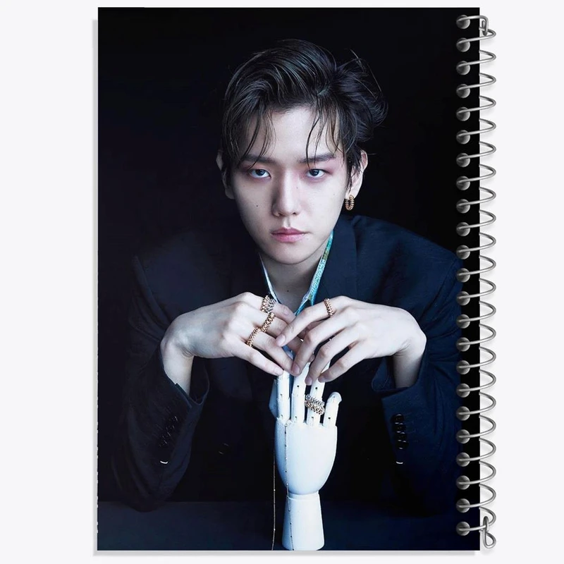 دفتر شطرنجی 50 برگ خندالو طرح بکهیون گروه اکسو EXO کد 13602