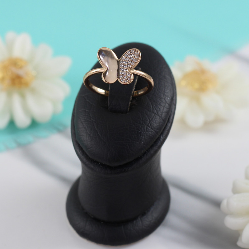 انگشتر زنانه ژوپینگ مدل پروانه کد L399 انگشتر زنانه ژوپینگ مدل پروانه کد L399