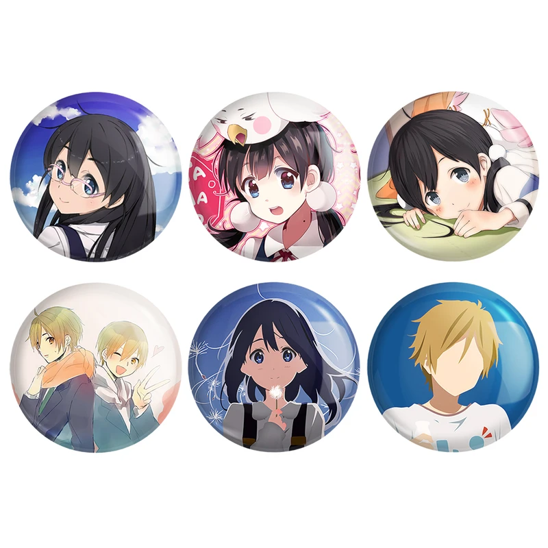 مگنت خندالو طرح انیمه فروشگاه تاماکو Tamako Market کد 1526A مجموعه 6 عددی