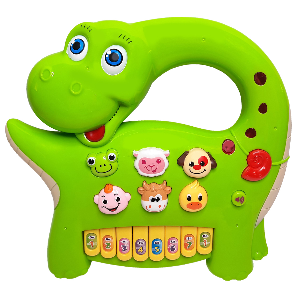 بازی آموزشی موزیکال مدل پیانو طرح دایناسور کد 6602