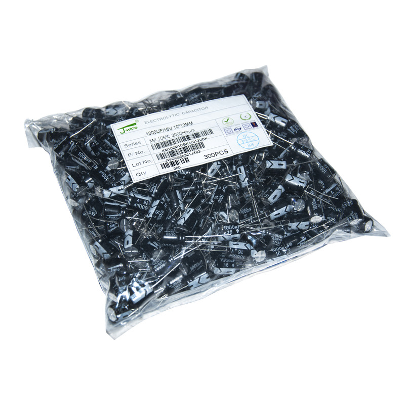 خازن الکترولیت 1000 میکرو فاراد جی دبلیو کو مدل 16v بسته 40 عددی خازن الکترولیت 1000 میکرو فاراد جی دبلیو کو مدل 16v بسته 40 عددی