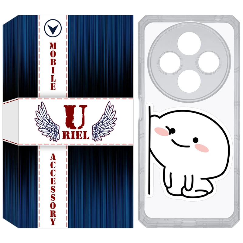 کاور یوریل مدل Clear کد 93 طرح لوس مناسب برای گوشی موبایل شیائومی Redmi 14C / Poco C75