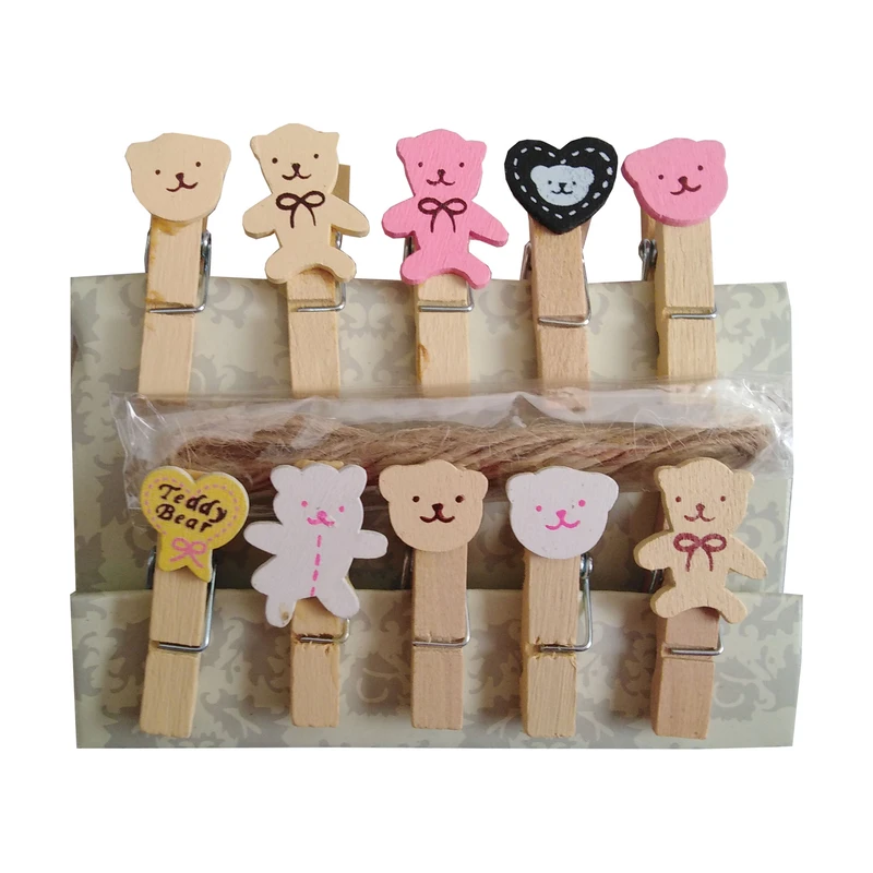 گیره عکس کلاووس طرح خرس کد 02 مجموعه 10 عددی