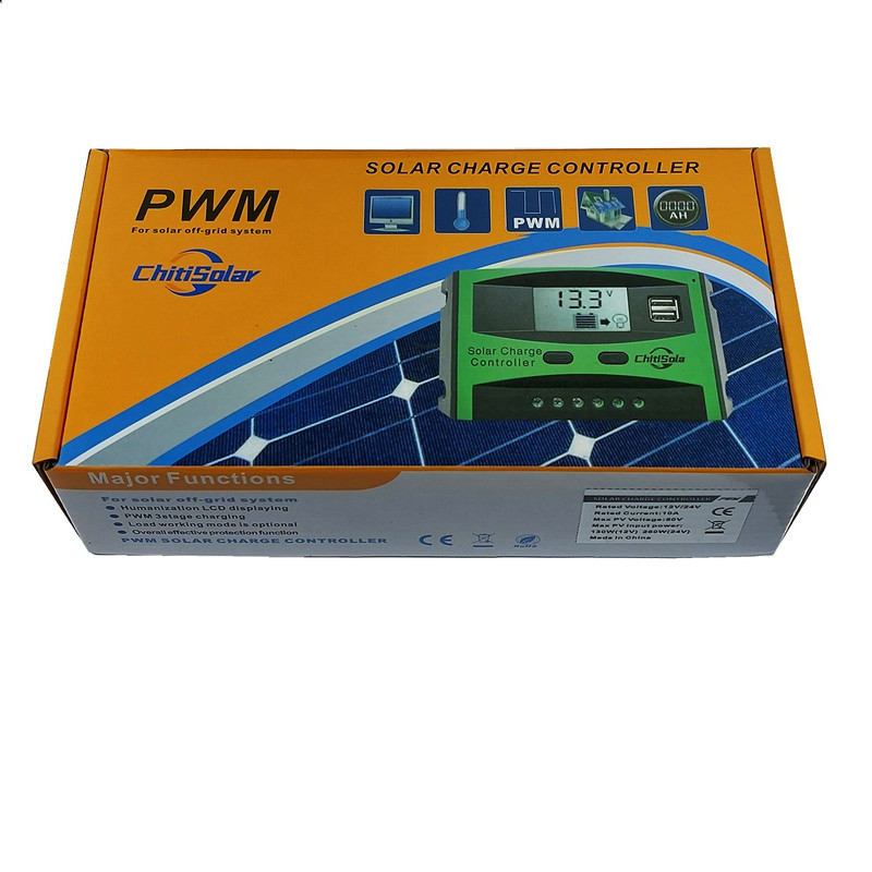 کنترل کننده دیجیتال شارژ خورشیدی چیتی سولار  مدل PWM-ADJ10