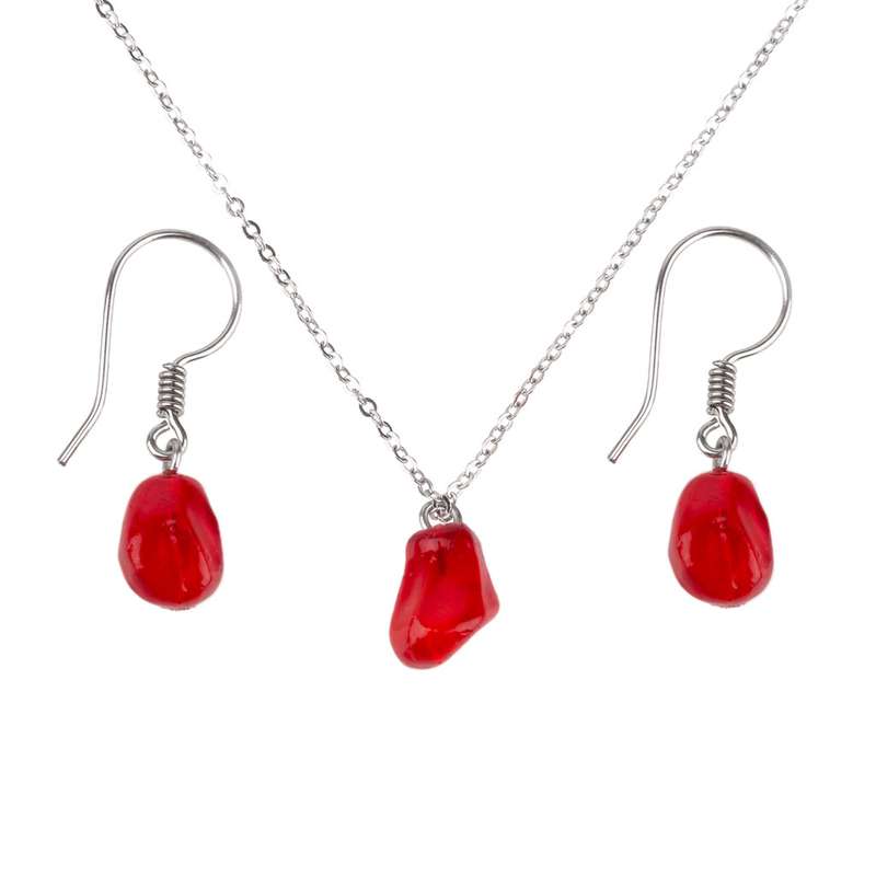 نیم ست نقره زنانه مدل 21736