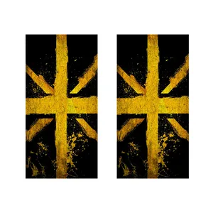 برچسب پلاک خودرو رایسان کد BP003 مجموعه 2 عددی