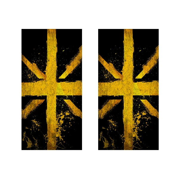 برچسب پلاک خودرو رایسان کد BP003 مجموعه 2 عددی