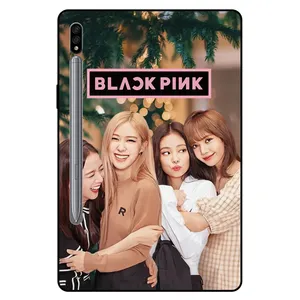 کاور مگافون طرح بلک پینک مدل 8253 مناسب برای تبلت سامسونگ Galaxy Tab S7 11.0 2020 / T870 / T875 / T876 