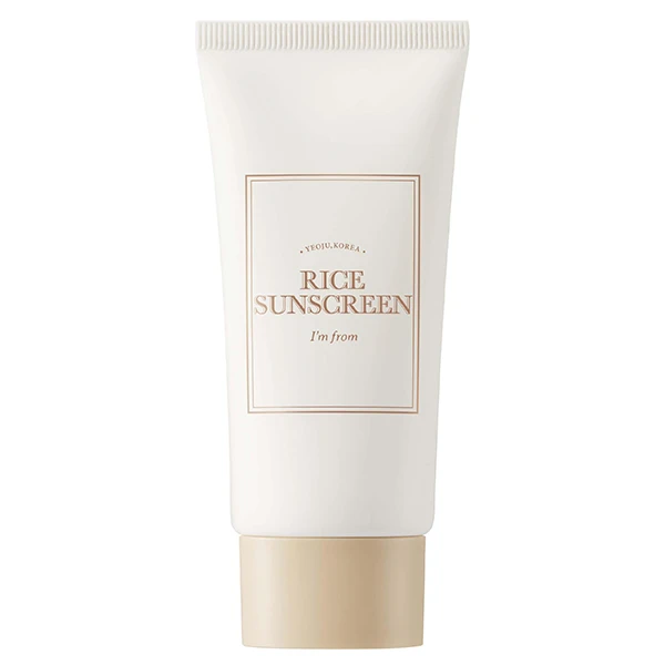 کرم ضد آفتاب بی‌رنگ دست و صورت آیم فرام SPF 50 مدل Rice ‌مناسب برای انواع پوست‌ها حجم 50 میلی‌لیتر