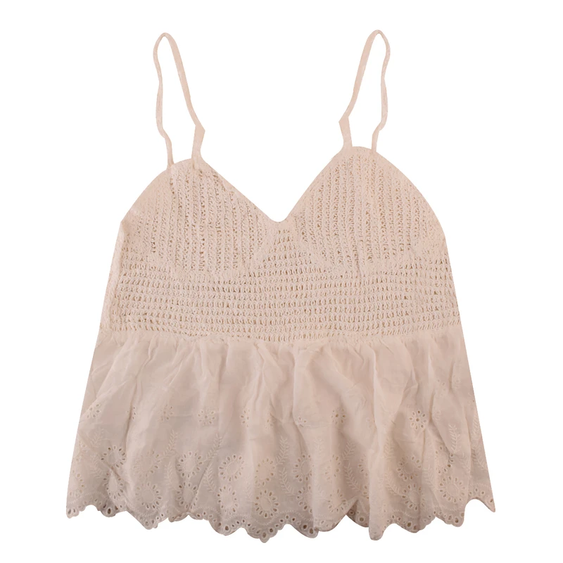 تاپ بافتنی زنانه مدل خامه دوزی کد KNP-BKH-012